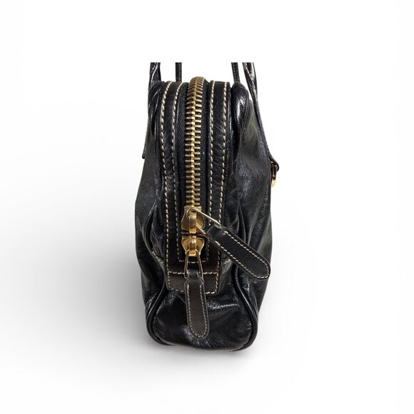 Gucci Vintage “Joy Boston Bag” – Black Leather – Gold Hardware - Picture 3 of 10